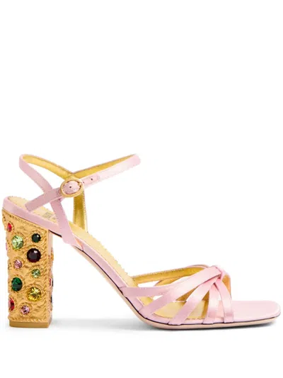 VALENTINO GARAVANI 90MM PRESHOES SATIN SANDALS