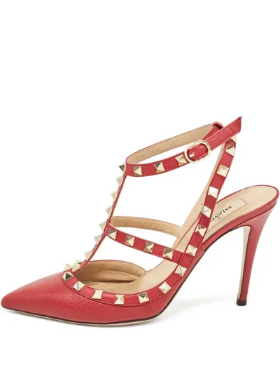 Pre-owned Valentino Garavani 90mm Stud-embellished Heeled Pumps