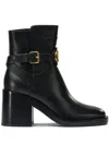 Valentino Signature Vlogo 70mm Ankle Boots In Black
