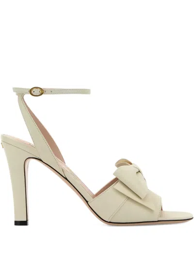 VALENTINO GARAVANI 95MM BOWOW LEATHER SANDALS