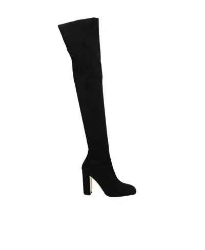 Valentino Garavani 95mm Over-the-knee Boots In Black