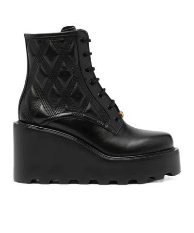 Valentino Garavani 95mm Quiltie 67 Boots In Black