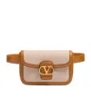 Valentino 9to5 Canvas Waist Bag In Nude