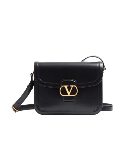 Valentino Garavani 9to5 Clamshell Shoulder Bag In Black
