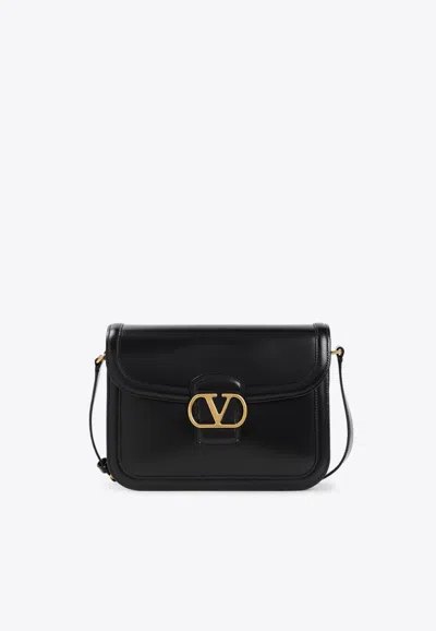 Valentino Garavani 9to5 Leather Crossbody Bag In Black