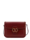 Valentino Womens Brick Ruby 9to5 Small Leather Shoulder Bag In Red