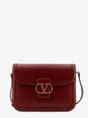 Valentino Womens Brick Ruby 9to5 Small Leather Shoulder Bag In Red