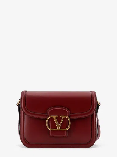 Valentino Garavani 9to5 Leather Shoulder Bag In Red
