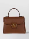 Valentino Garavani 9to5 Leather Handbag In Brown