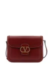 Valentino Womens Brick Ruby 9to5 Small Leather Shoulder Bag In Red
