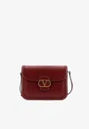 Valentino Womens Brick Ruby 9to5 Small Leather Shoulder Bag In Red