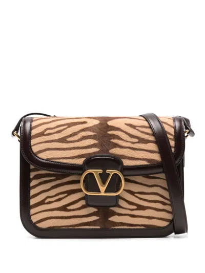 Valentino Garavani 9to5 Messenger Bag In Neutrals