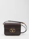 Valentino 9 To 5 Flap Leather Saddle Shoulder Bag In Brown