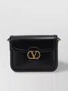 Valentino Garavani Black Shoulder Bag With Vlogo Detail On The Front In Leather Man