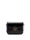 Valentino Vlogo 9to5 Leather Shoulder Bag In Black