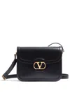 Valentino Garavani Garavani 9to5 Smooth Calfskin Shoulder Bag In Black