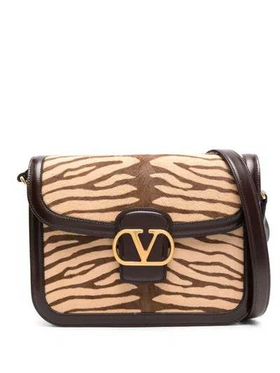 Valentino Garavani 9to5 Shoulder Bag In Neutrals