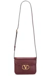 Valentino Womens Brick Ruby 9to5 Small Leather Shoulder Bag In Red