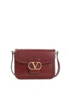 Valentino Womens Brick Ruby 9to5 Small Leather Shoulder Bag In Red