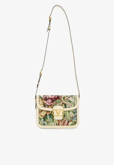 Valentino Garavani 9to5 Voyage Imaginaire Jacquard Shoulder Bag In Multicolor