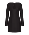 Valentino Elegant Black Dress With Long Sleeves In Black