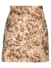 Valentino Gonna In After Winter Quilted Pink Lurex