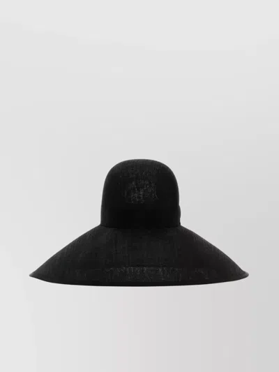Valentino Garavani Abaca Vlogo Signature Hat With Ribbon Detail