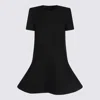 Valentino Black Short Dress With Toile Iconographe Motif In Black
