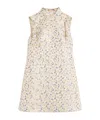 Valentino Abito Corto In Jacquard Garden Lurex In Multi
