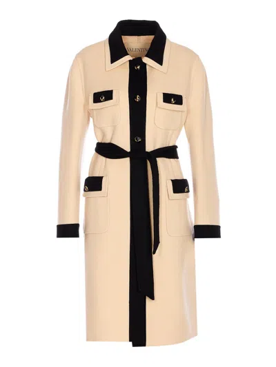 VALENTINO WHITE AND BLACK COAT