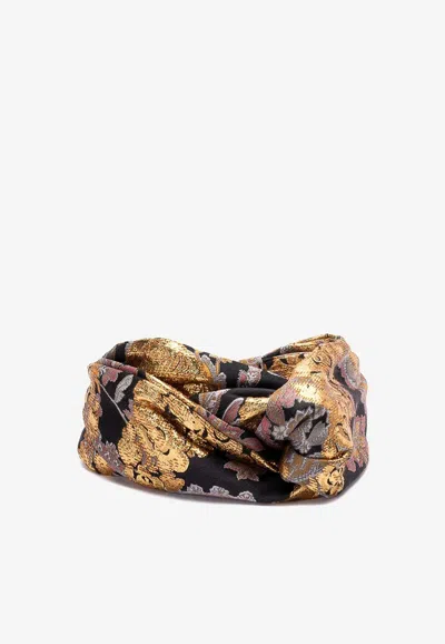 Valentino Garavani Abstract Jacquard Hair Band In Multicolor