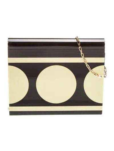 Pre-owned Valentino Garavani Acrylic Clutch In Multi