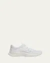 Valentino Garavani Act One Mesh Trainer Sneakers In Bianco
