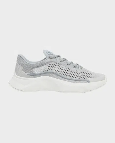 Valentino Garavani Act One Mesh Trainer Trainers In Grey