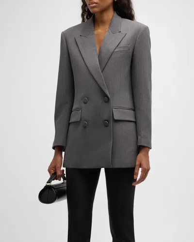 VALENTINO ACTIVE GABARDINE DOUBLE-BREASTED JACKET