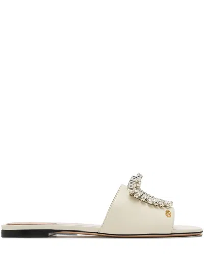 Valentino Garavani Adamantine Crystal-embellished Sandals In Neutral