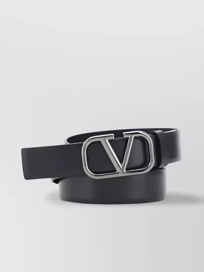 Valentino Garavani Adjustable Calfskin Belt Metal Hardware In Multi