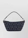 Valentino Adjustable Iconographe Canvas Bag With Leather Trim