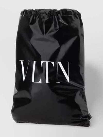 Valentino Garavani Adjustable Leather Sack For Versatile Use In Black