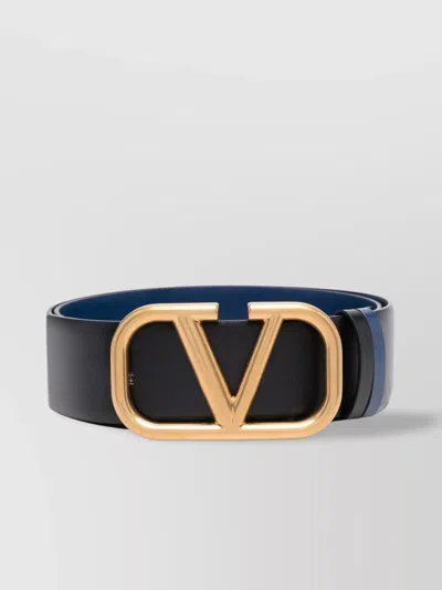 Valentino Garavani Adjustable Reversible Belts Gold Buckle