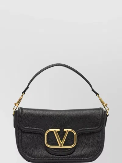 Valentino Garavani Adjustable Strap Leather Shoulder Bag