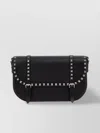 Valentino Adjustable Strap Studded Leather Messenger Bag