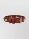 Valentino Adjustable Studded Bracelet Jewelry In Brown