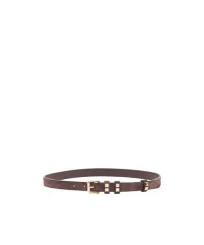 Valentino Garavani Adjustable Waist Belt In Brown