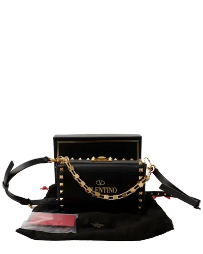 Valentino Garavani Valentino Alcove Rockstud Shoulder Crossbody (authentic Pre-loved) In Black