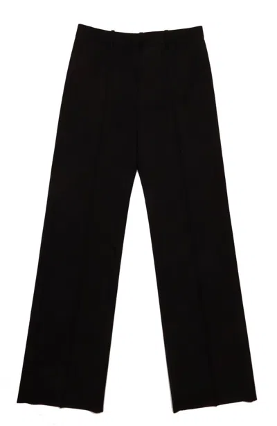 Valentino Alentino Straight Leg Tailored Trousers In Black