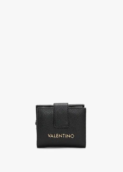 Valentino Garavani Alexia Black Zip Around Purse In Bke