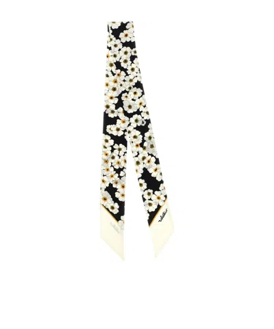 VALENTINO VALENTINO ALL-OVER FLORAL PATTERNED SCARF