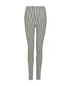 Valentino All-over Logo-print Leggings In Gray