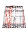 Valentino All-over Logo-print Track Shorts In White